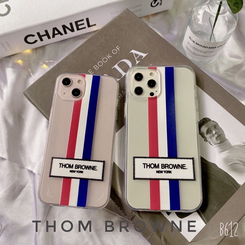 Ốp lưng silicon trong suốt loại siêu dày 2mm chống ố 3 sọc thom brown siêu chất dành cho ip