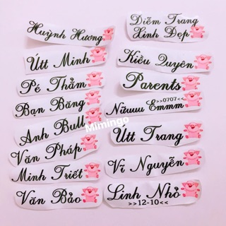 Tem chữ ký dán in theo yêu cầu