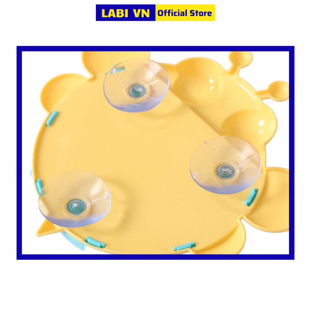 Kệ để bàn chảy đánh răng dán tường cho trẻ em siêu cool hình con ếch, bọ cam LABI VN LB216