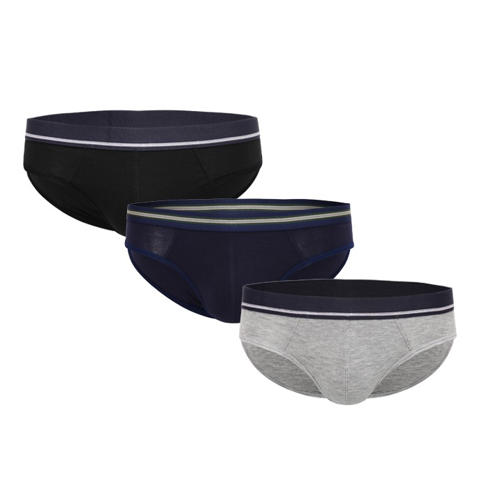 Combo 3 quần lót nam cotton 2 chiều cao cấp Gabo Fashion QS300 màu ngẫu nhiên