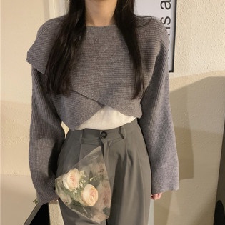 Áo sweater SUXI dệt kim dáng rộng màu sắc đơn giản phong cách Hàn Quốc thời trang mùa thu cho nữ