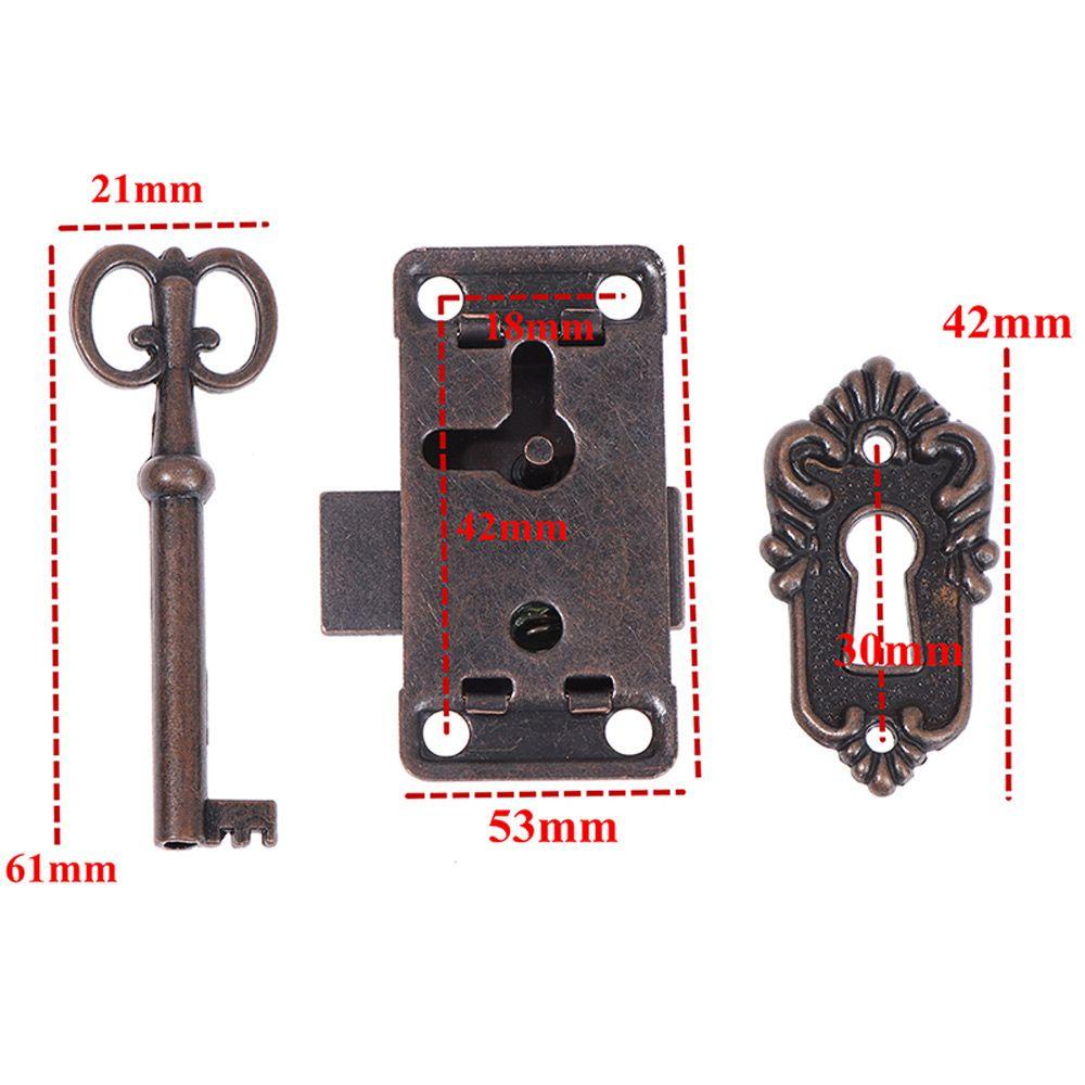 Ổ Khóa Cửa Tủ Bằng Sắt Kèm Chìa Khóa Tiện Dụng