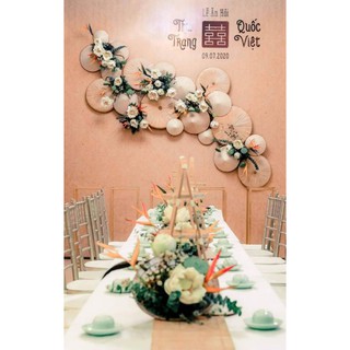 Combo nón lá trang trí đám cưới