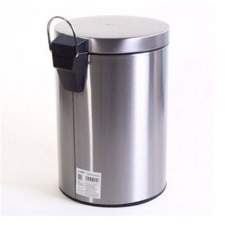 Thùng rác inox 8L nắp bật kèm thùng nhựa có quai xách