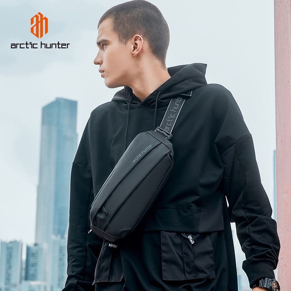 Túi đeo hông, đeo ngực Arctic Hunter chất liệu Oxford chống nước - YB00029