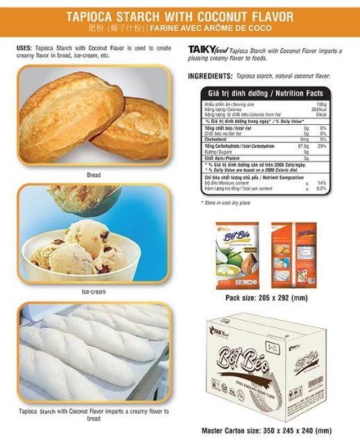 1kg Bột Béo nước cốt dừa Tuấn Phương