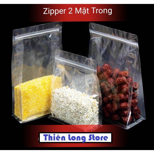 Túi Đựng Đồ Dùng, Thực Phẩm Túi Zipper - Siêu dai, Dán miệng kín, bảo vệ thực phẩm khỏi vi khuẩn, bay hơi (01kg)