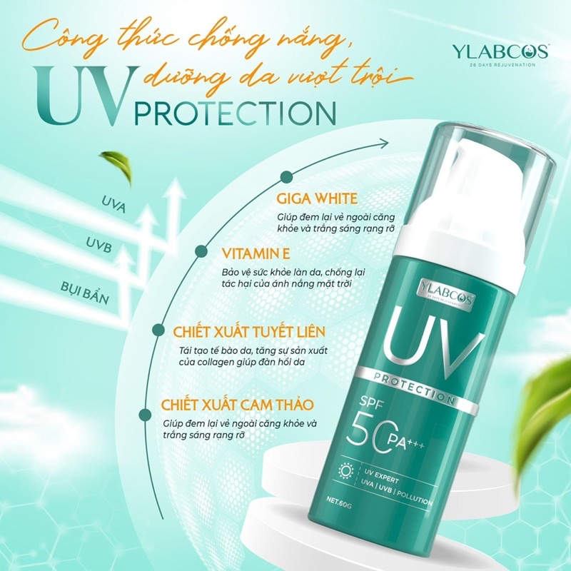 Chống Nắng Đa Tầng Uv Protection Drlacir,Hộp 60g,Giúp Chống nắng cho da,Cấp ẩm,giúp da tươi sáng,mờ thâm nám,SPF 50PA+++