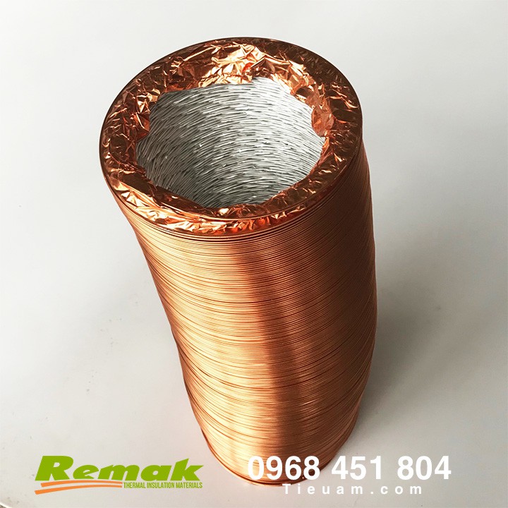 Ống hút khói Chất lượng cao D100- D125 - D150 Màu vàng đồng Cao cấp