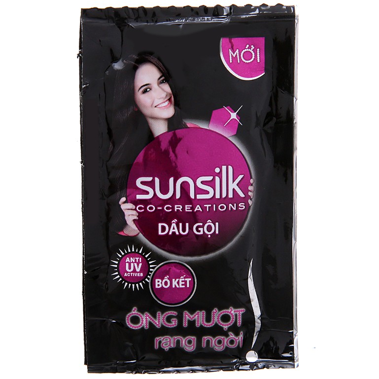 Dầu gội/ xả Sunsilk đen 6g 1 dây (10 gói)