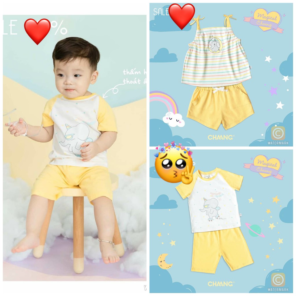 [SIÊU SALE] Bộ áo cộc tay raglan/cài vai quần đùi Tigger Chaang