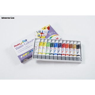 Hộp Màu nước Pentel tuýp 12 màu