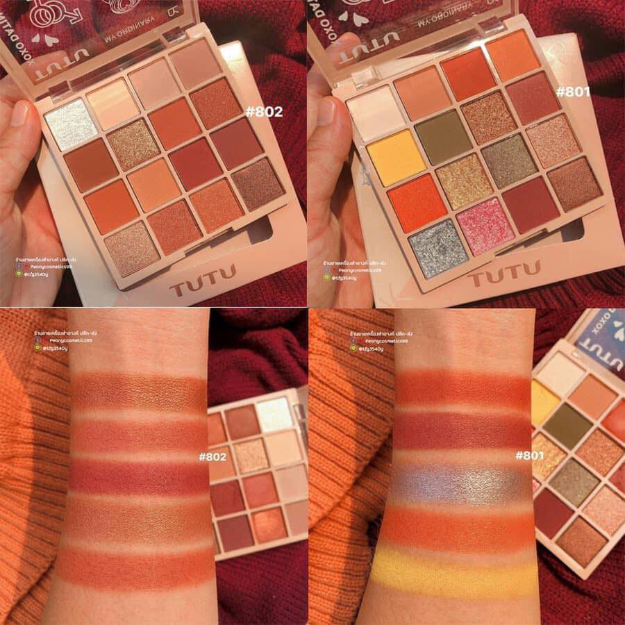 Phấn Mắt TUTU KAQI COLOR PALETTE 16 Ô