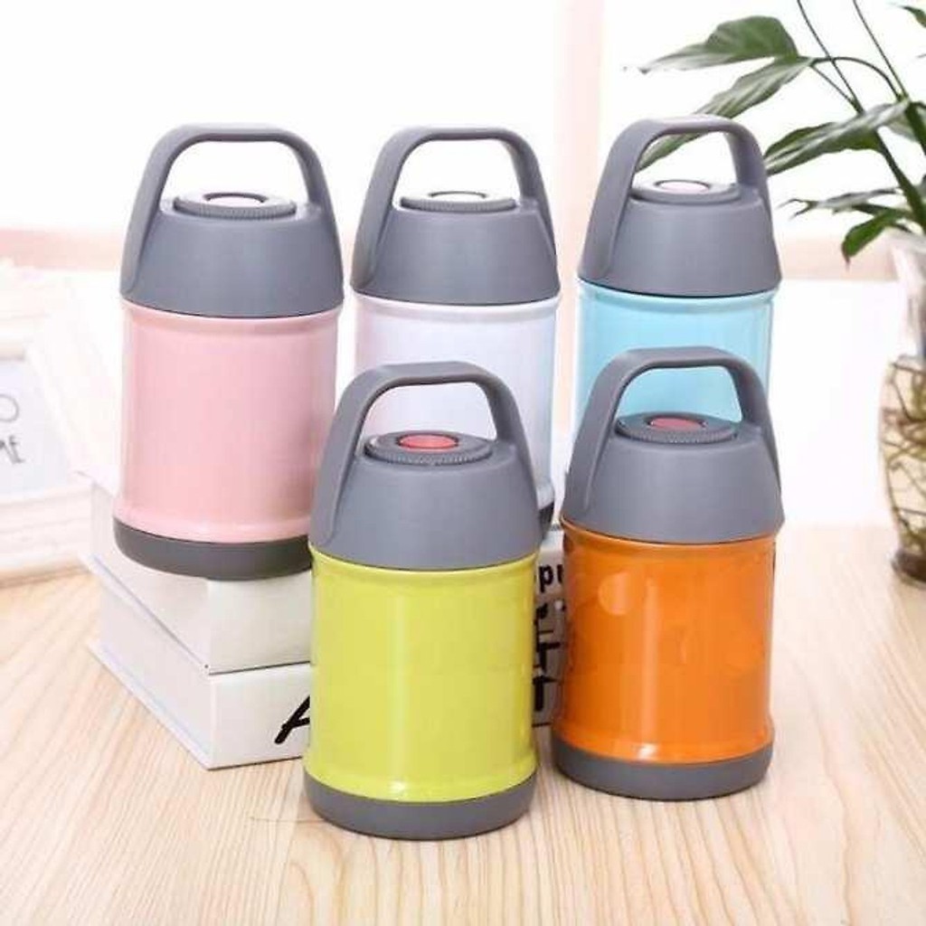 Bình ủ cháo giữ nhiệt đa năng 2 lớp 450ml tiện dụng cho gia đình