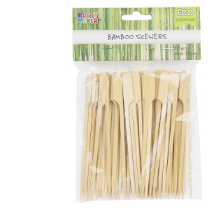 Ghim tre đầu vuông, nĩa tre sử dụng một lần - 50 cây