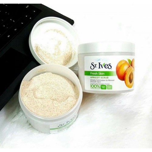 Kem tẩy tế bào chết toàn thân hương mơ St.Ives Fresh Skin Apricot Scrub 283g