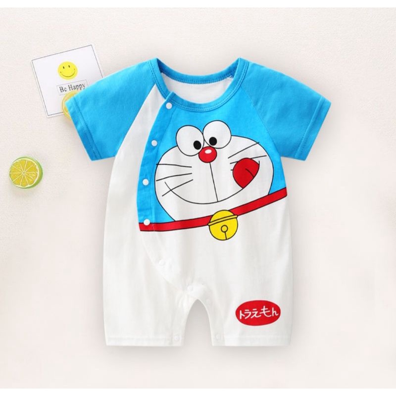 bộ bodysuit doremon cotton cho bé trai bé trai/gái