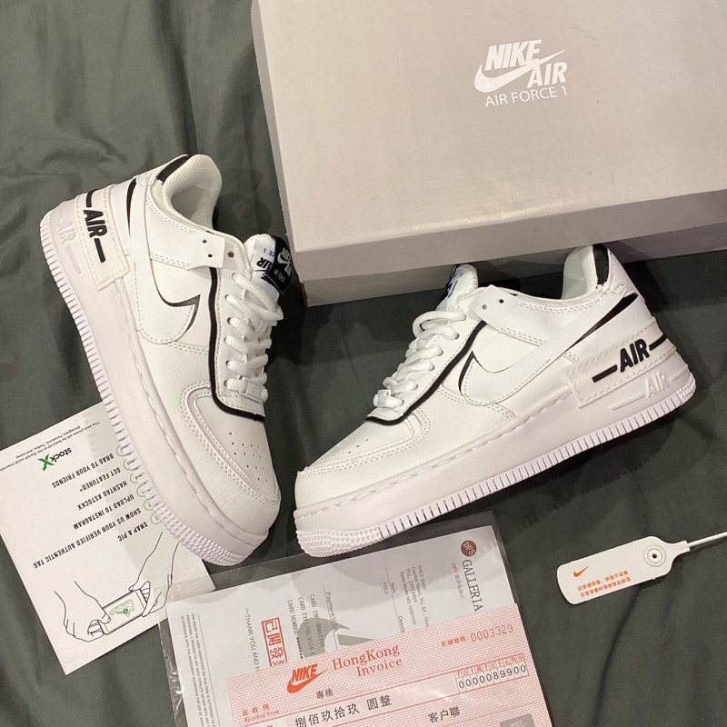 GIÀY AF1 SHADOW WHITE BLACK SC