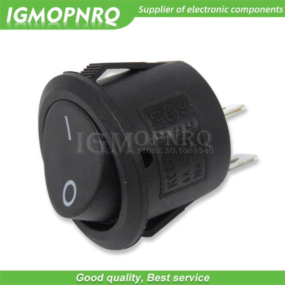 Set 5 Công Tắc Nhấn 20MM SPST 2Pin 3pin 3A 250V KCD1-105 KDC1 Fdkjgecf