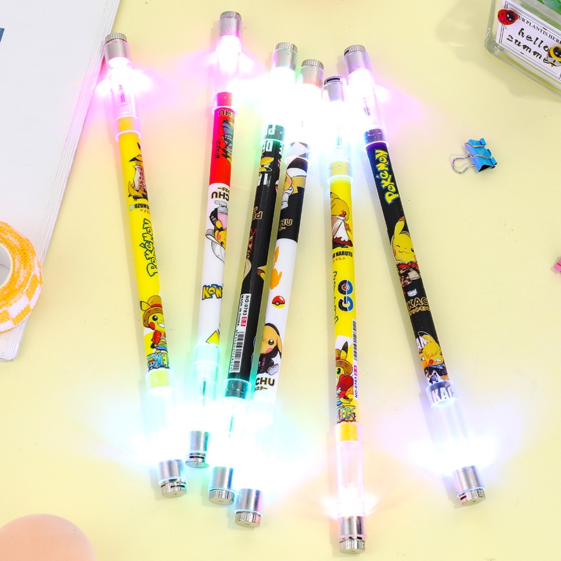 Bút bi quay, bút dạ quang xoay nghệ thuật có đèn LED đổi màu, hình chòm sao cá tính 1 cái