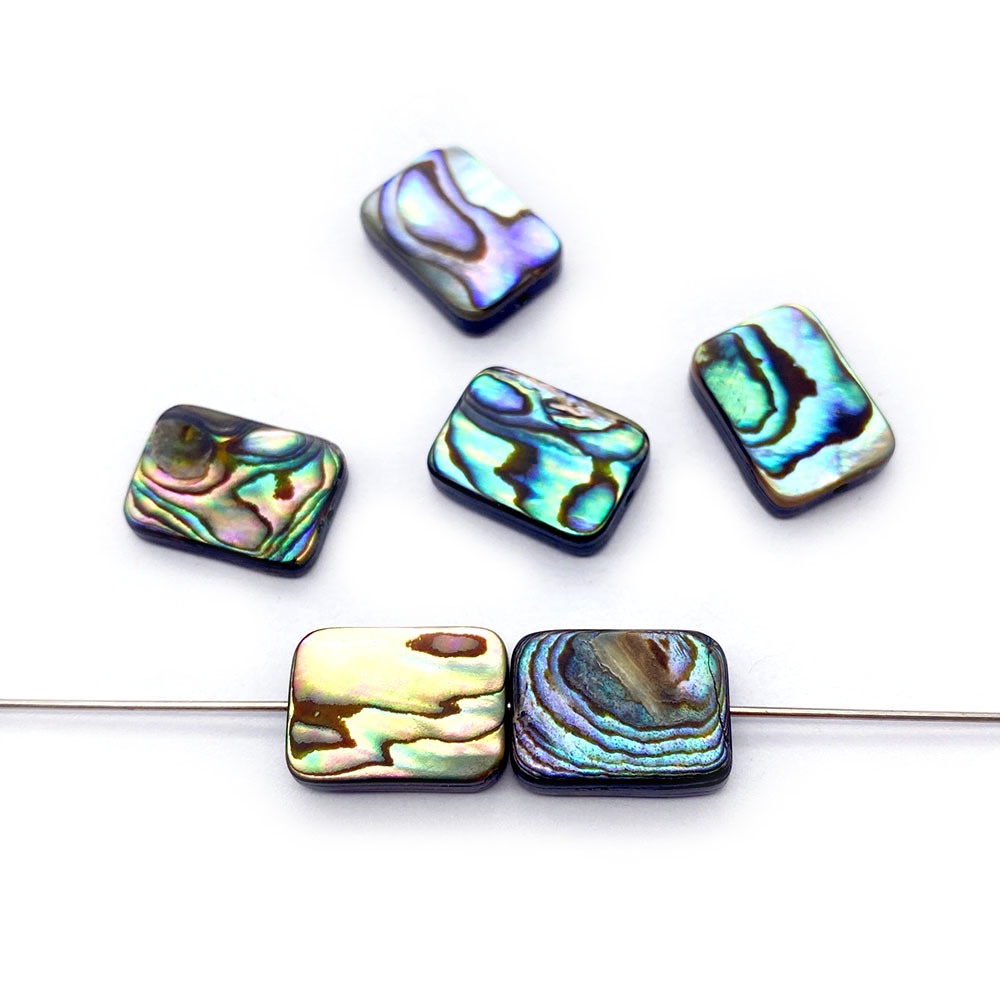 Set 5 Vỏ Sò Tự Nhiên Hình Oval / Vuông / Trái Tim / Giọt Nước Dùng Làm Trang Sức DIY