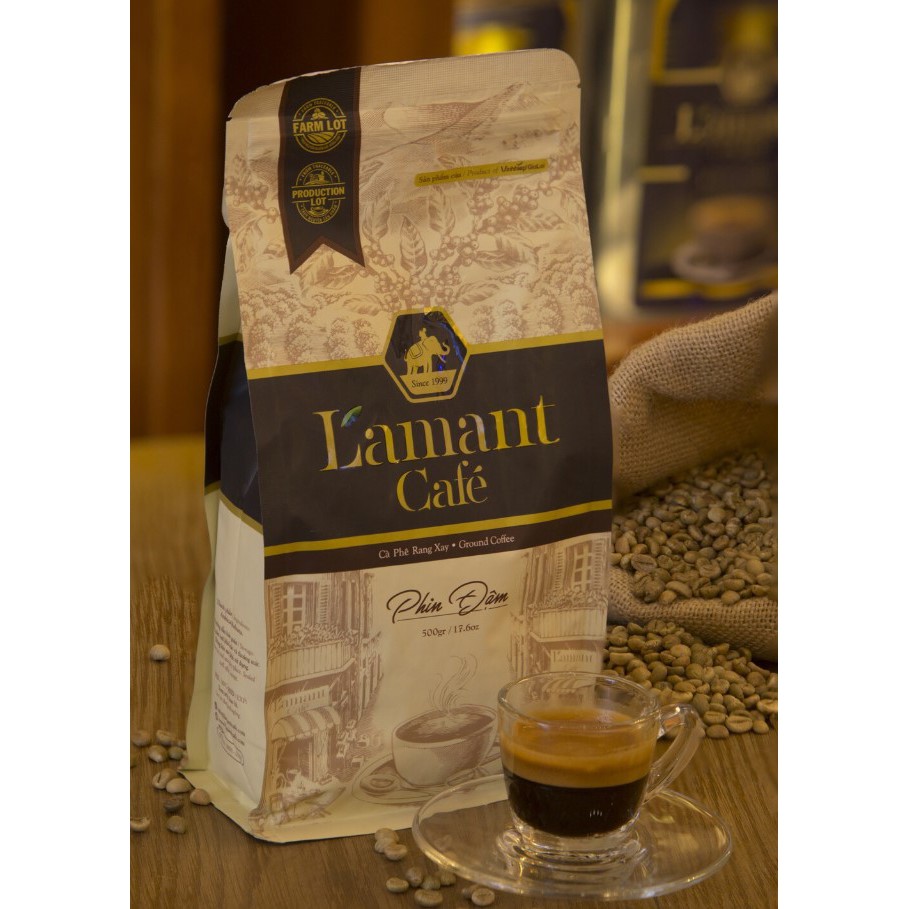 Cà phê rang xay pha Phin Đậm 500gr - L'amant Café phin đậm | BigBuy360 - bigbuy360.vn