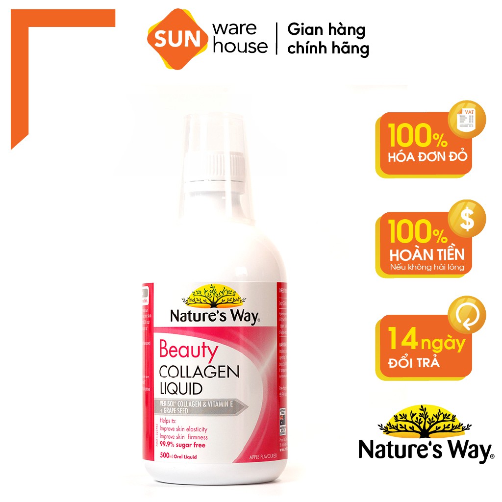 Collagen Dạng Nước Bổ Sung Collagen Thủy Phân Giúp Sáng Da Nature's Way Beauty Collagen Liquid 500ml | BigBuy360 - bigbuy360.vn