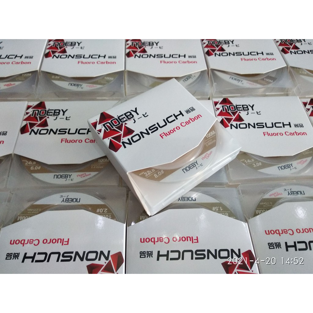 Dây Câu Cá Noeby Nonsuch Flourocarbon 100m - Nhiều Size - Làm Thẻo