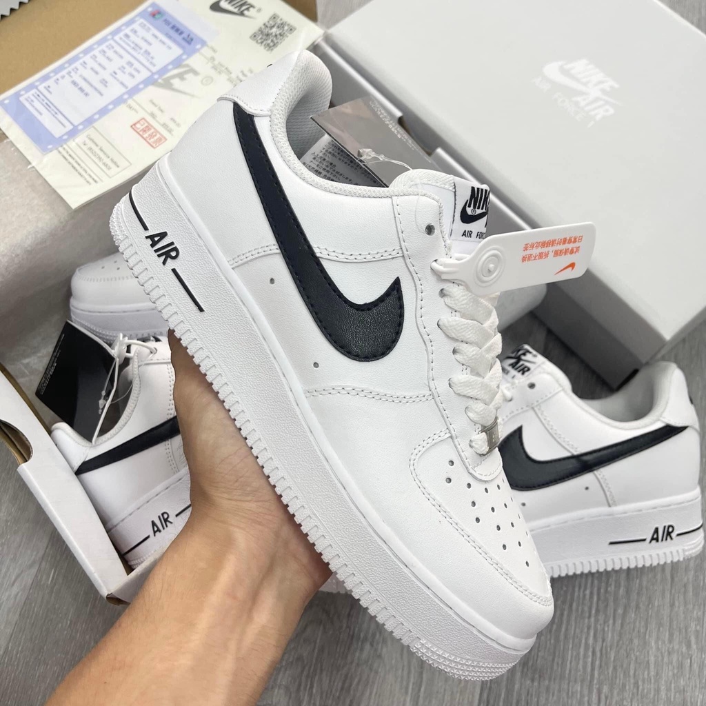 Giày sneaker AF1 vệt đen,cổ thấp mới full phụ kiện hàng cao cấp