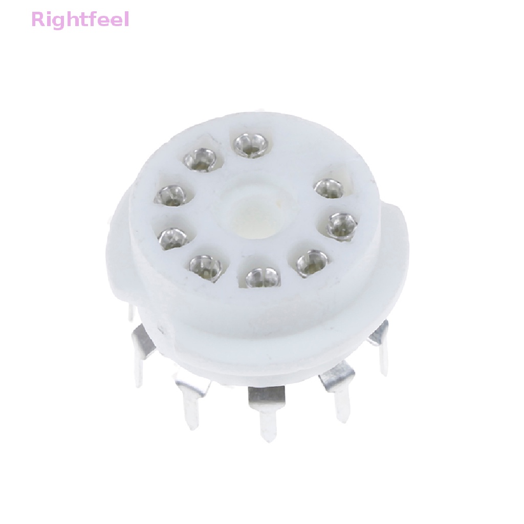 1 Cái Đế Van Ổ Cắm Bằng Gốm Mạ Vàng 9 Pin Cb Cho 12AX7 12AU7 ECC83 Mới