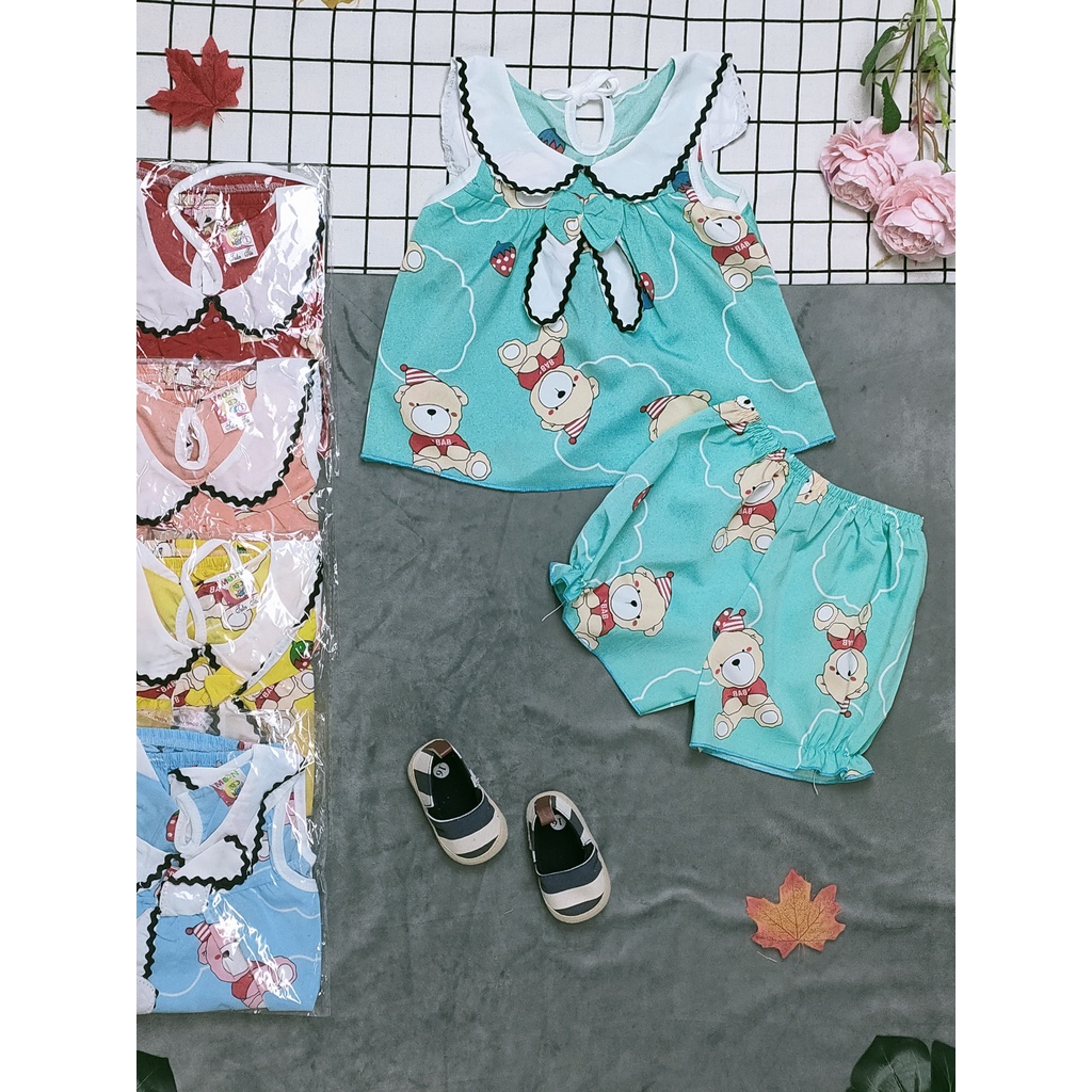 Bộ Lụa Tai Thỏ Bé