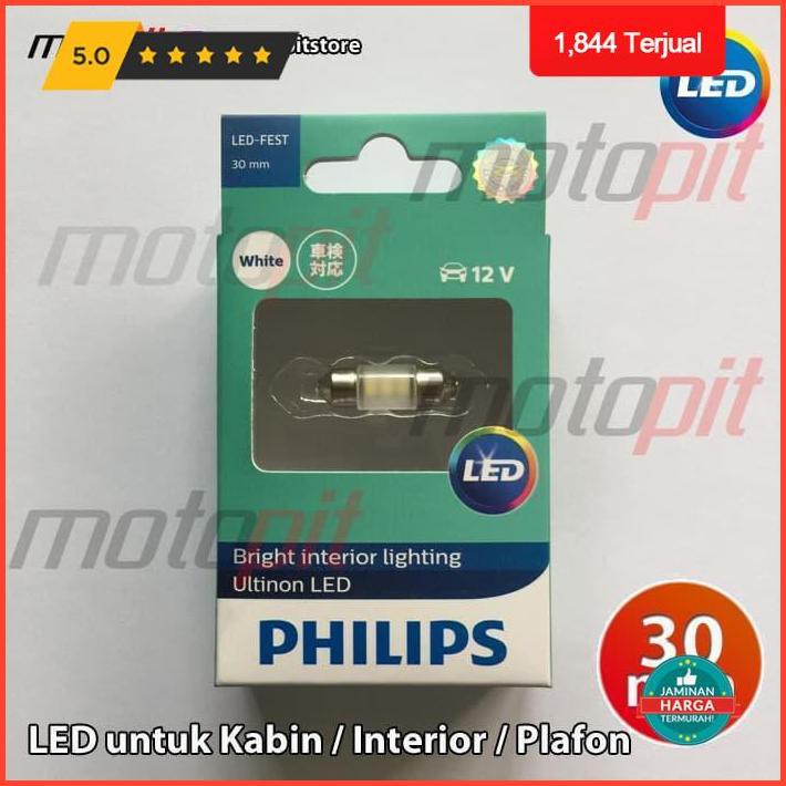 Bóng Đèn Led Philips Ultinon Ánh Sáng Trắng Trang Trí Nội Thất Xe Hơi