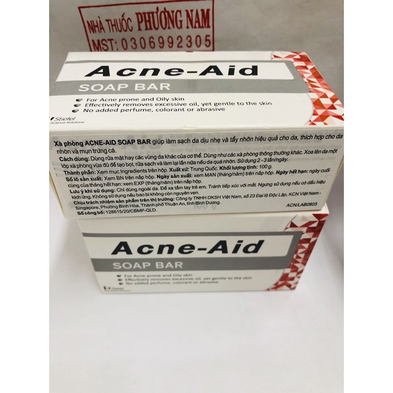 (Hàng mới)Xà Bông ACNE-AID 100g