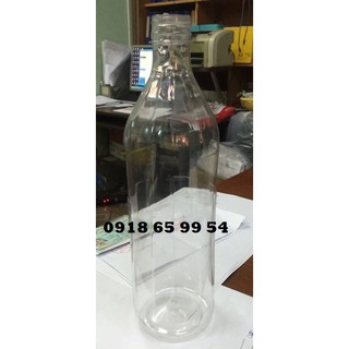 Chai Nhựa PET 1000mL Kiểu Dáng Đẹp Đựng Thực Phẩm và Mỹ Phẩm