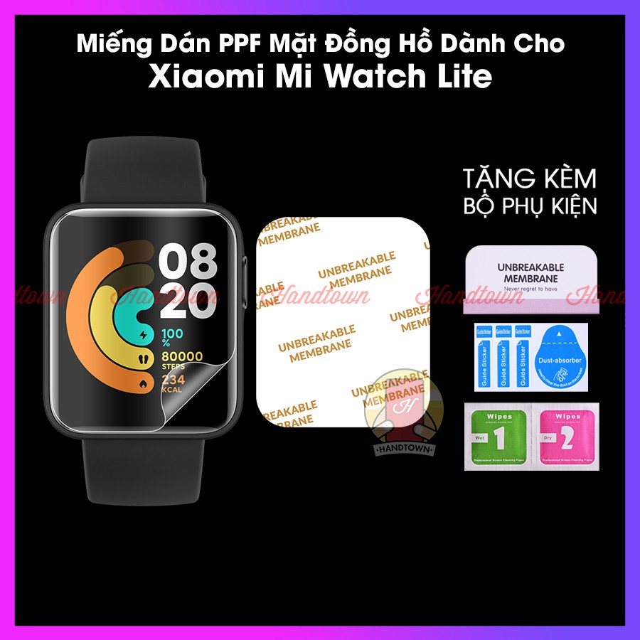 [COMBO 2 MIẾNG] Dán Màn hình PPF Xiaomi Mi Watch Lite / Redmi Watch 2 Lite Dẻo Chống Va Đập Trầy Xước Đồng hồ thông minh