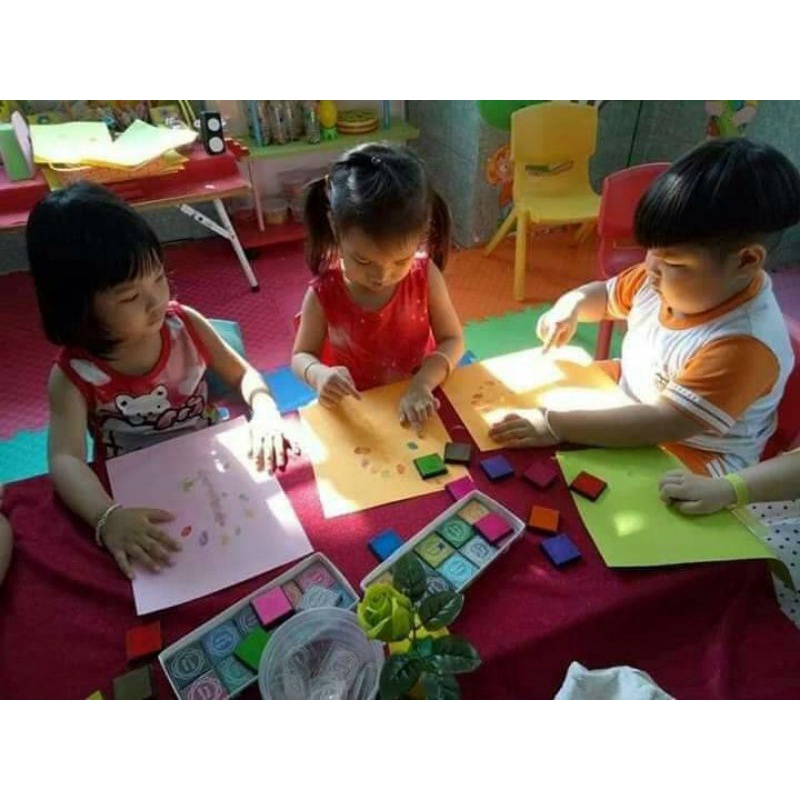 Mực màu in vân tay 20 màu khác nhau
