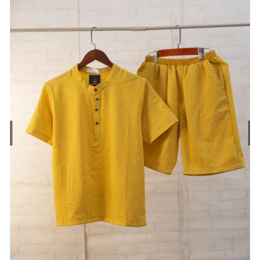 Bộ Đũi Nam Hè Cao Cấp Cổ Trụ Có Túi Chất Đũi Nhẹ Siêu Mát - BN287 - Xuongmaytrungkien | BigBuy360 - bigbuy360.vn