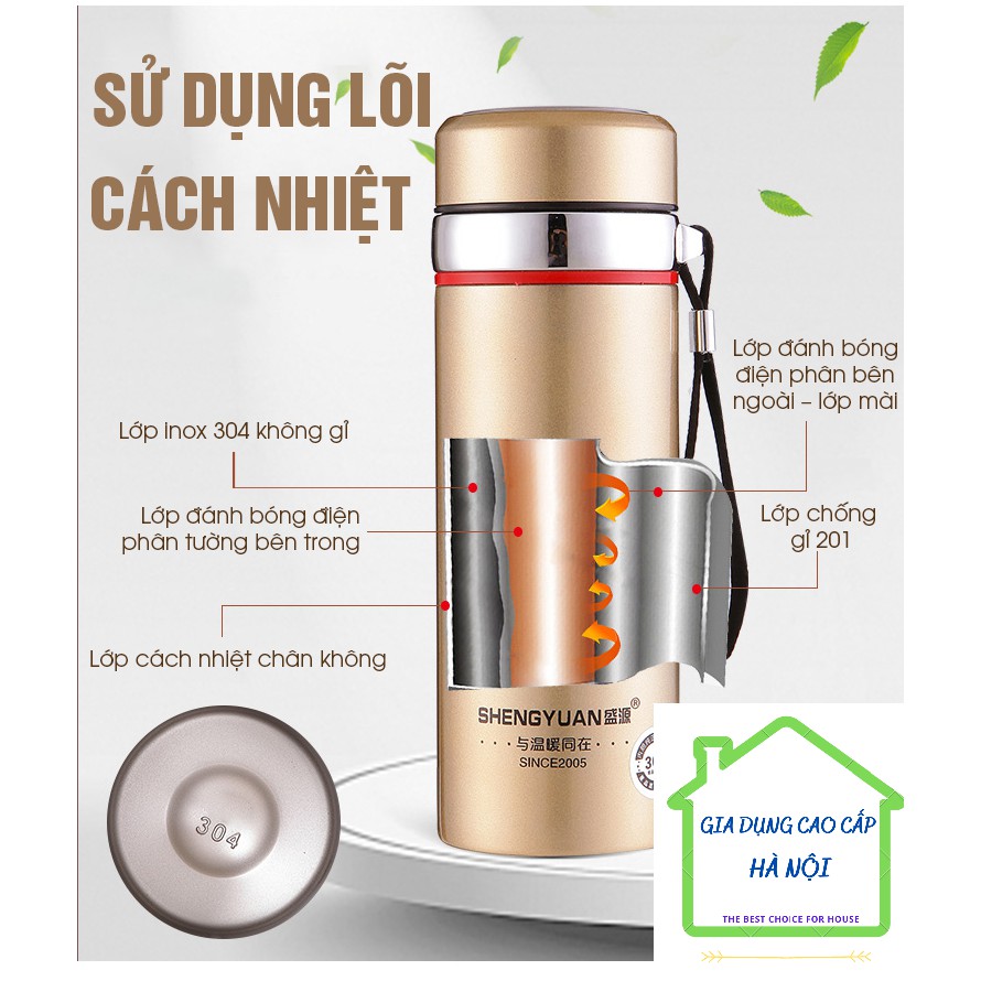 BÌNH GIỮ NHIỆT INOX304 Không gỉ 1000ml [Hàng loại 1] giữ nhiệt tốt, không bị mùi.