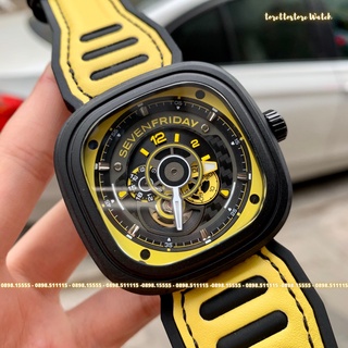 Đồng Hồ Nam [Sevenfriday - P3B/03] - Automatic - Hộp Gỗ, Sách, Thẻ Bảo Hành 2 năm , Khăn, Dây Cao Su Cao Cấp Tặng Kèm