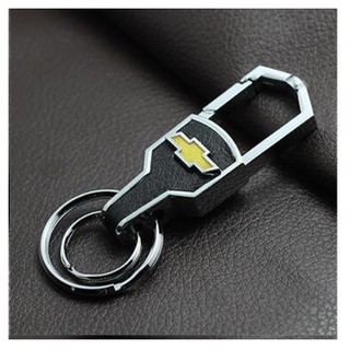 [Logo Chevrolet] Móc chìa khóa xe oto logo Chevrolet bọc da cao cấp