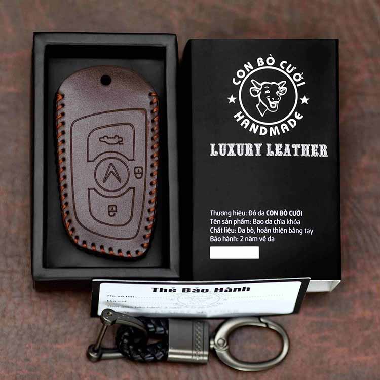 Bao da chìa khóa Ô tô Vinfast Lux A và Lux SA đời 2019-2020 Gia Anh mua bao da tặng móc khóa bảo hành 24 tháng
