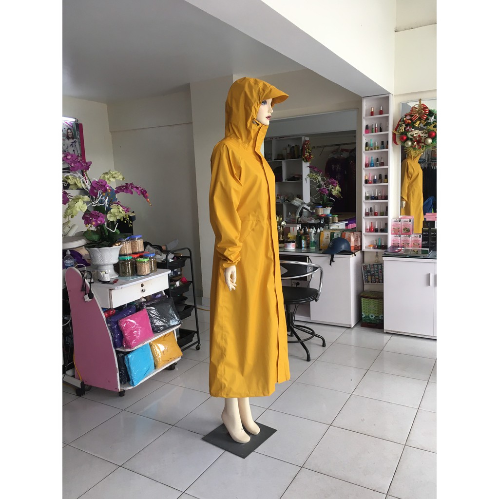 Áo mưa măng tô nữ 2 lớp cao cấp thời trang dành cho nữ chống nước giữ ấm nhiều màu đẹp hồng cam size LXL