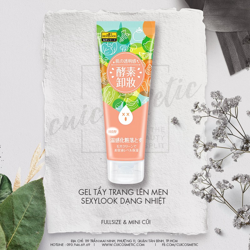 Gel Tẩy Trang Lên Men Dạng Nóng Sexylook Enzym Hot Cleansing Tuýp 150g