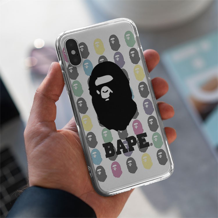 Ốp ip Bape Khỉ Đột Rẻ cho iphone 6/7/8/Plus/X/Xs/XsMax/Xr/11/Pro/12Mini/12 PROMAX BAPPOD00134