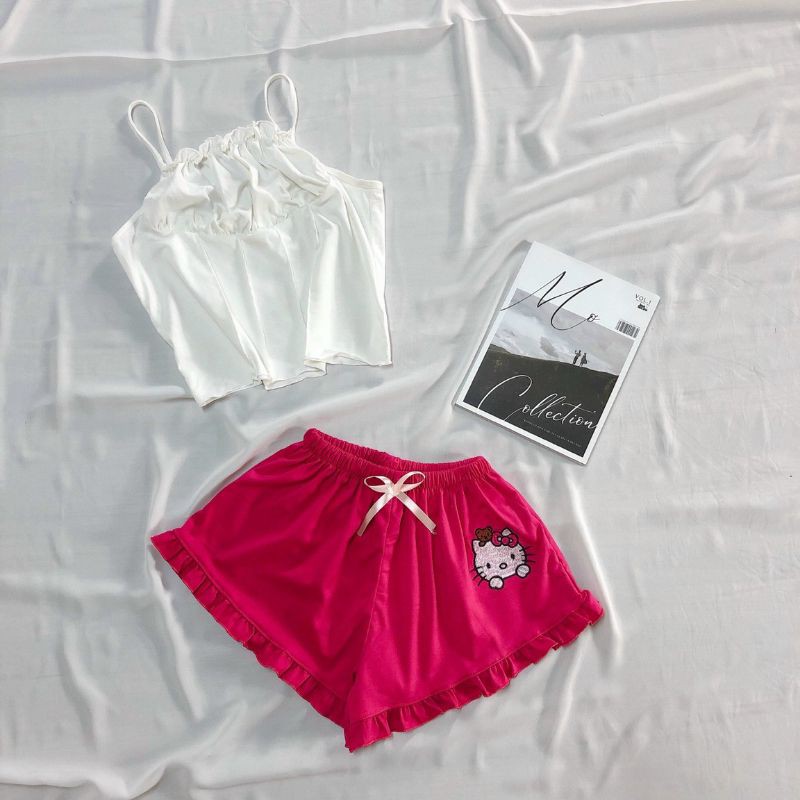 Sét bộ ngủ hello kity cao cấp thun cotton 100%