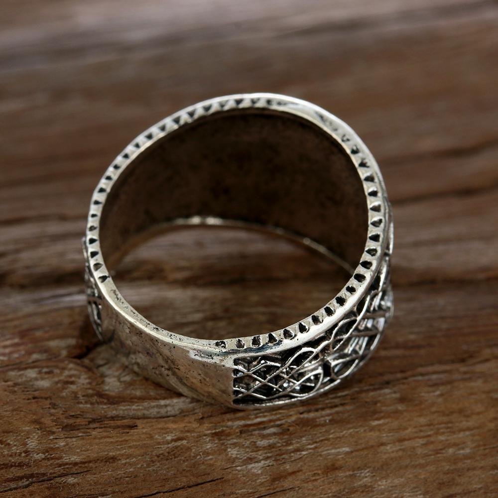 Nhẫn Đeo Tay Phong Cách Hip Hop Hình Đại Bàng / La Bàn Celtic Vintage Cho Nam