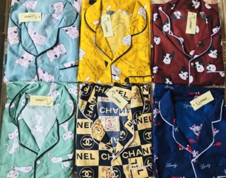 PIJAMA QUẦN DÀI ÁO CỘC L1