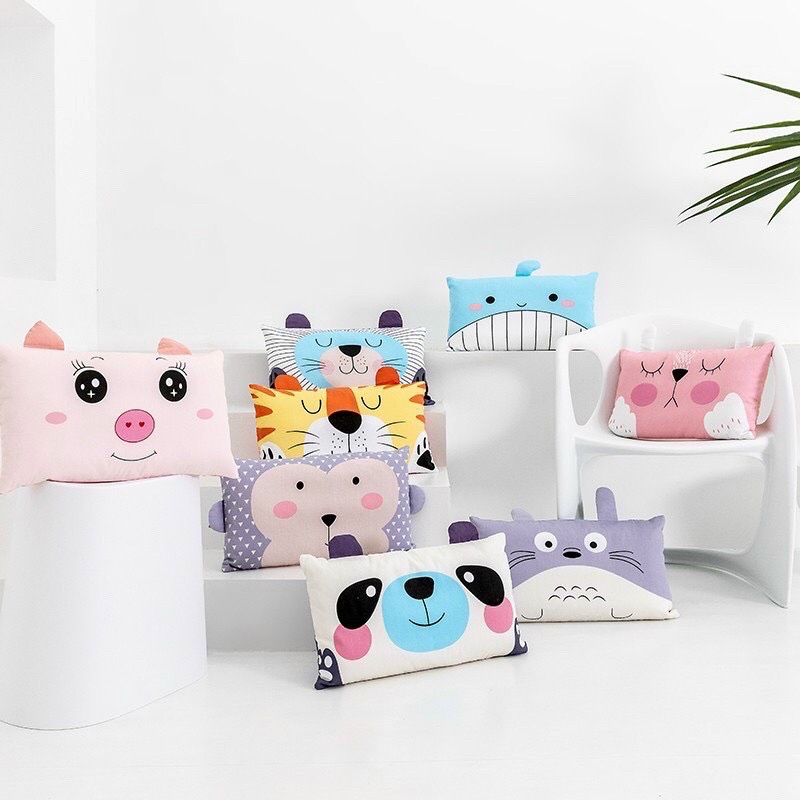 Gối trẻ em COTTON ORGANIC, gối cho bé từ 1-10 tuổi nhiều mẫu đẹp - CH125