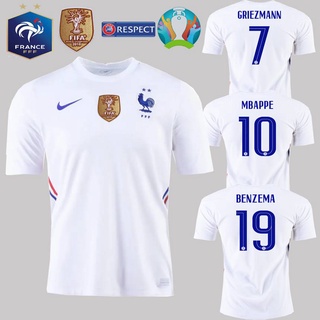 Áo Thun Đá Banh Pháp Benzema Griezmann Mbappe 2 Stars 2021