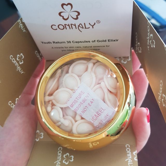 Tách lẻ viên E connaly dưỡng trắng, collagen, trang điểm Connaly